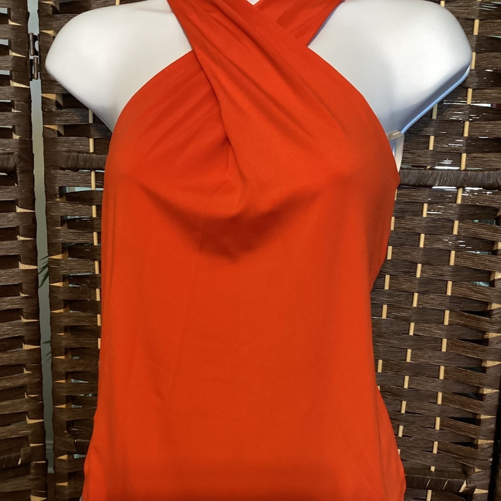 Halter Neck Top ( Color: Dark Orangis)